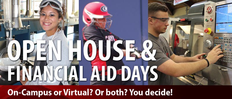 Join Cayuga Faculty and Staff for our Open House & Financial Aid Days