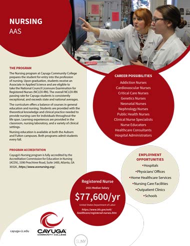 Download the Nursing AAS brochure