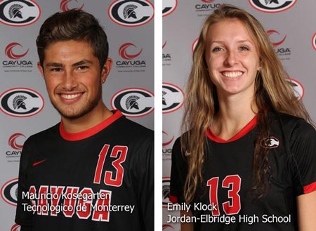 Spartan Athletes-of-the-Week Emily Klock and Mauricio Kosegarten