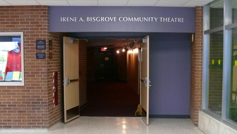 Image of the Irene Bisgrove Theater entrance