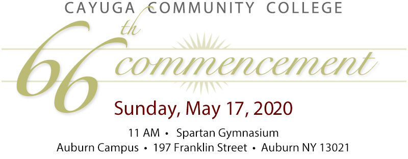 66th Commencement on Sunday, May 17, 2020